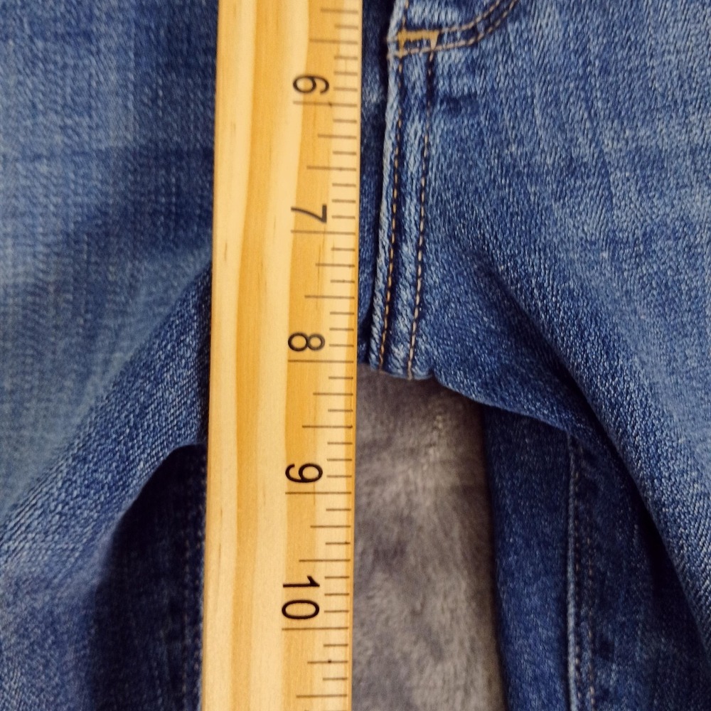 Lucky Brand Jeans Womens 6/28 Blue Lolita Crop Distressed Raw Hem Skinny Ankle - Picture 5 of 11